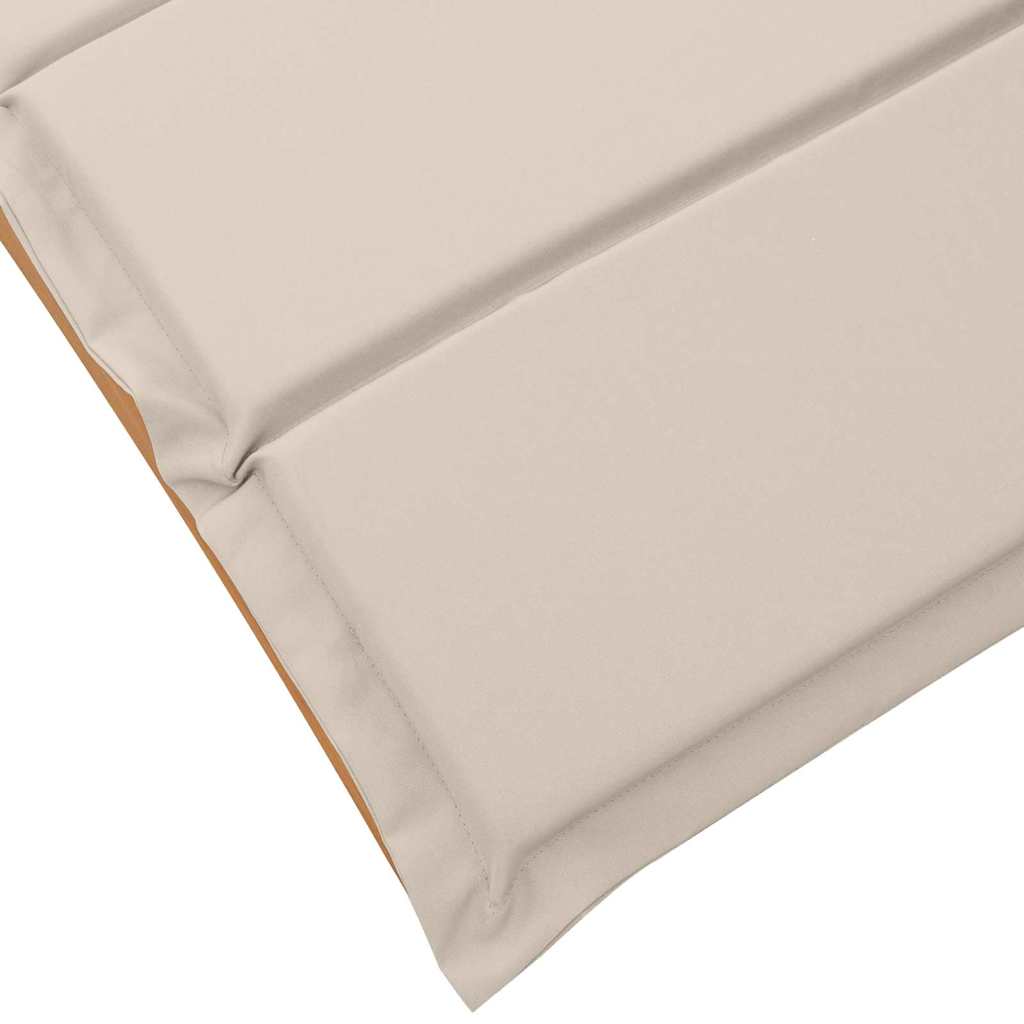 Solsäng Med Kudde 2 Pcs Krämvit Massivt Akaciaträ