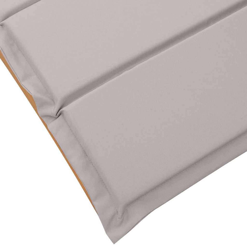 Solsäng Med Kudde 2 Pcs Taupe Massivt Akaciaträ