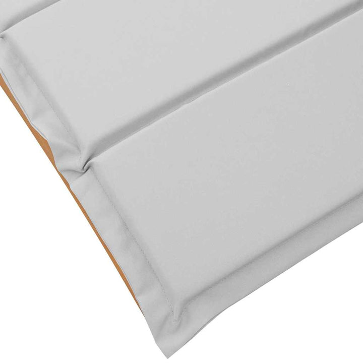 Solsäng Med Kudde 2 Pcs Ljusgrå Massivt Akaciaträ