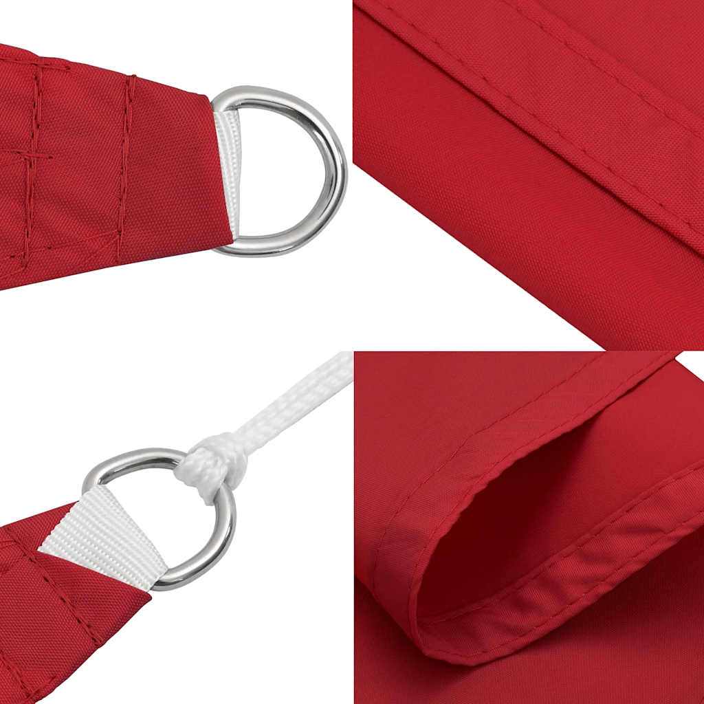 Solskydd Segel Rött 100% Polyester Oxford