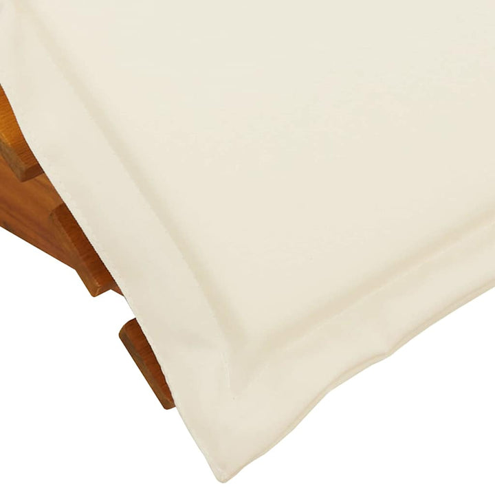 Solstol Med Kudde 2-Person 2 Pcs Brun Massivt Akaciaträ