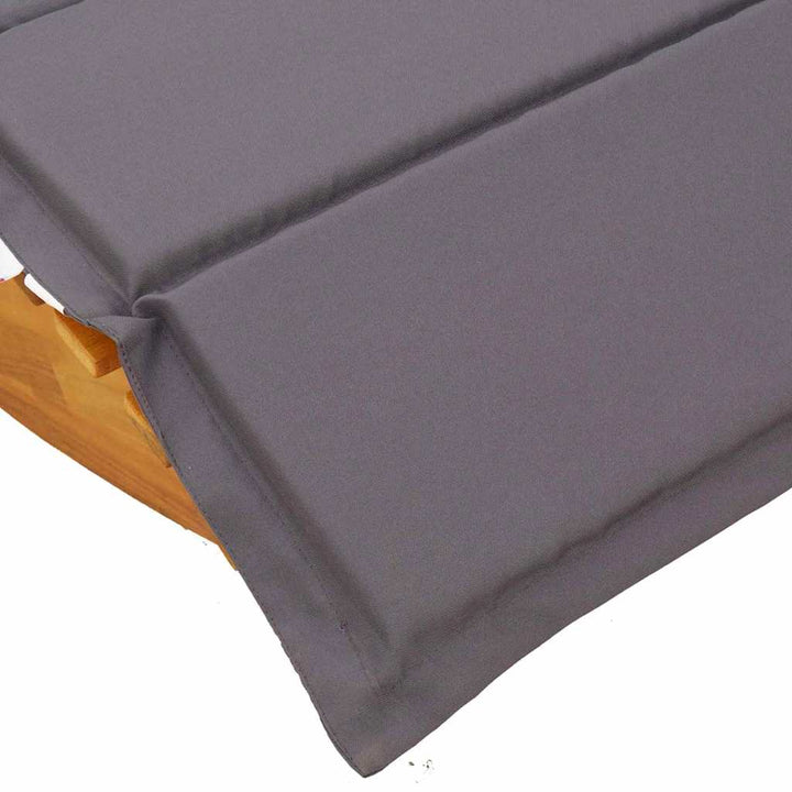 Solstol Med Kudde 2-Person 2 Pcs Brun Massivt Akaciaträ