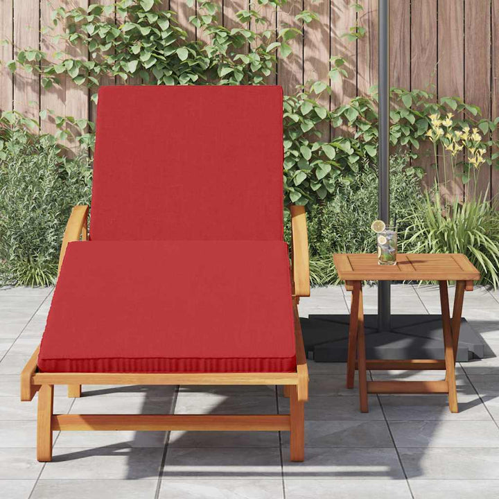 Solstol 2 Pcs Röd 200 X 67 X 84 Cm Massivt Akaciaträ