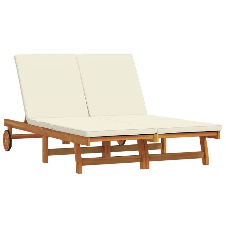 Solstol Brun 125 X 200 X 84 Cm Massivt Akaciaträ