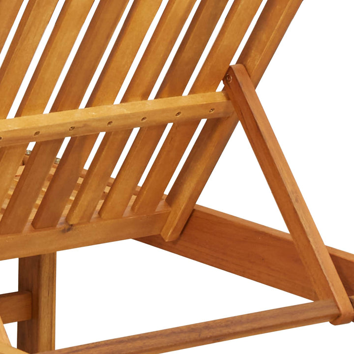 Solstol Brun 125 X 200 X 84 Cm Massivt Akaciaträ