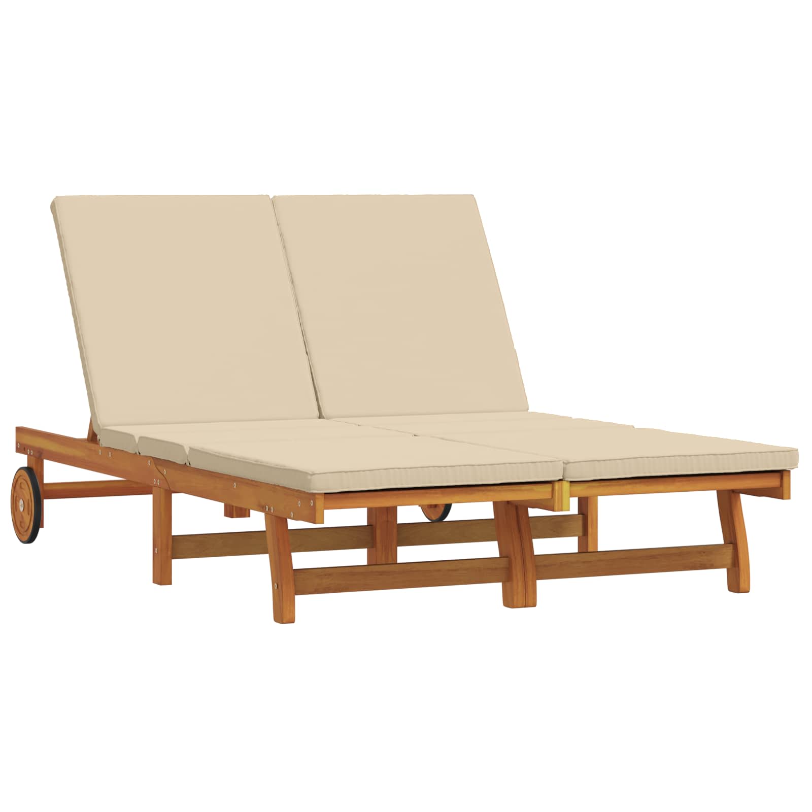 Solstol Brun 125 X 200 X 84 Cm Massivt Akaciaträ