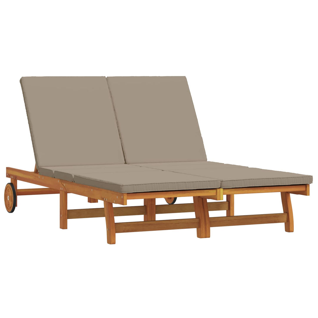 Solstol Brun 125 X 200 X 84 Cm Massivt Akaciaträ