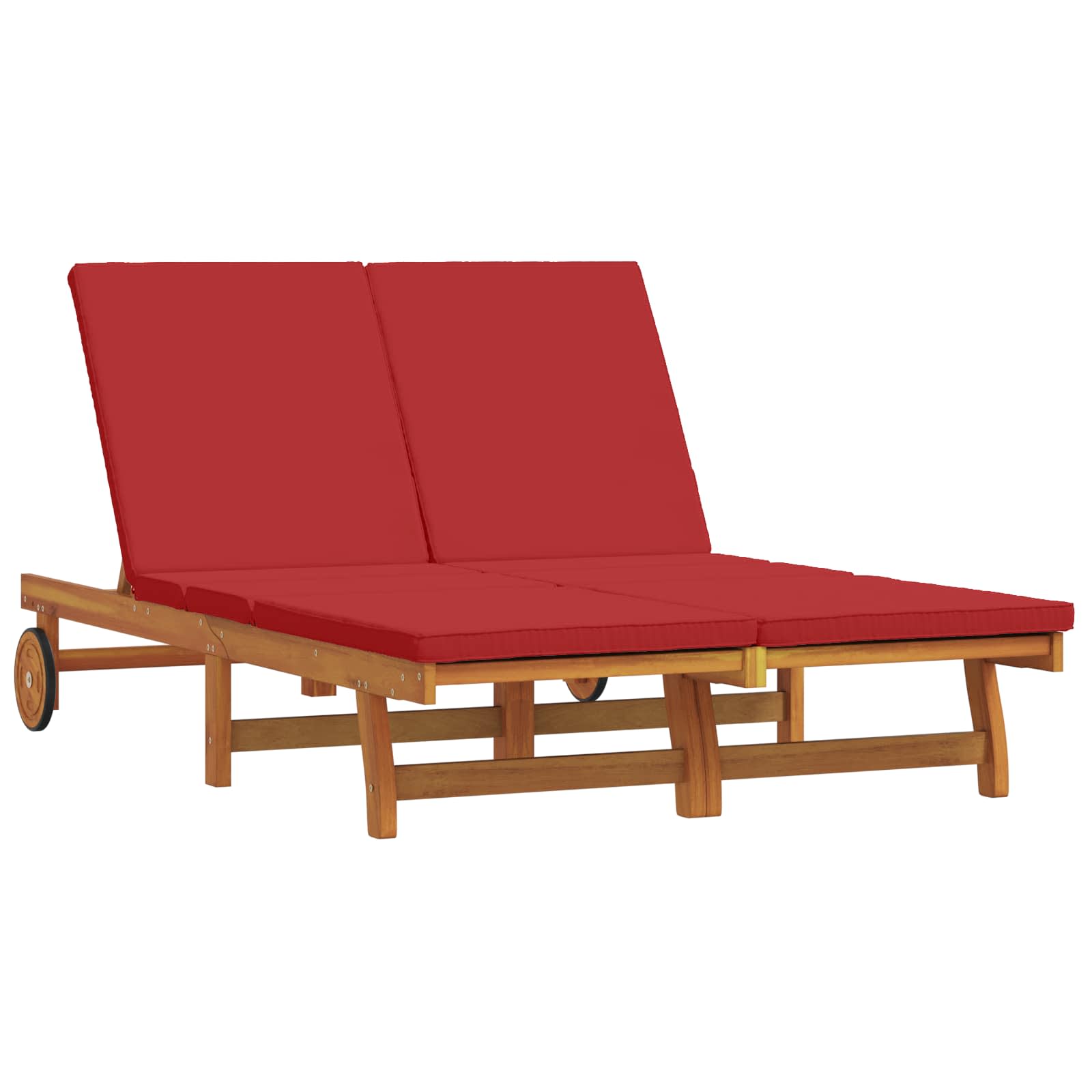 Solstol Brun 125 X 200 X 84 Cm Massivt Akaciaträ