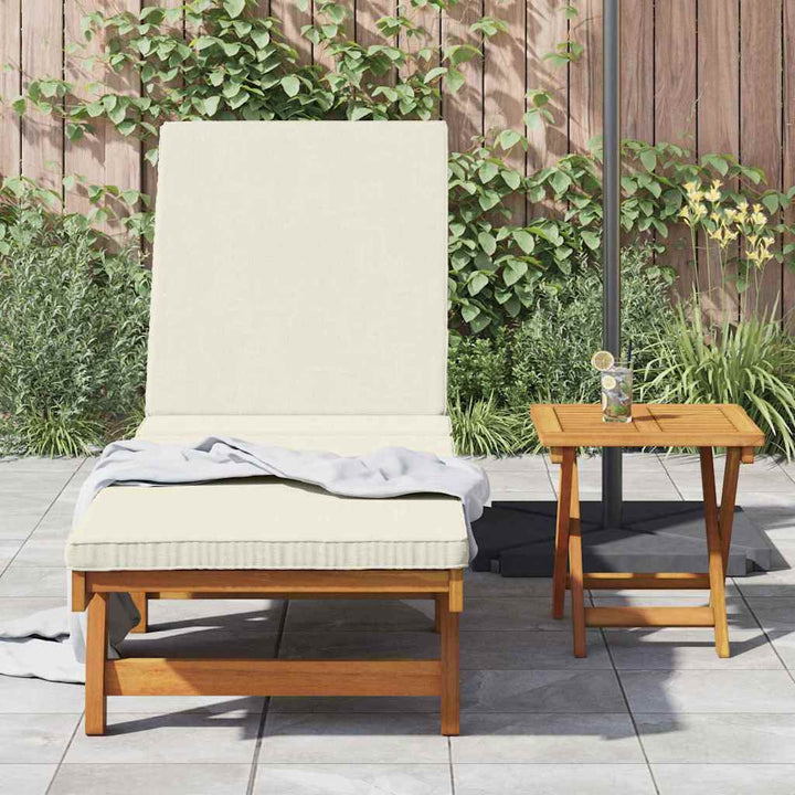Solstol Reclining 1-Person 2 Pcs Brun Massivt Akaciaträ