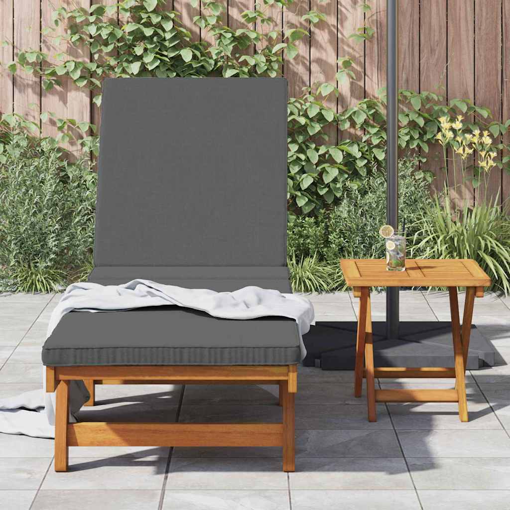 Solstol Reclining 1-Person 2 Pcs Brun Massivt Akaciaträ