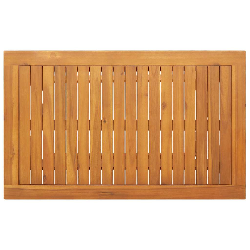 Trädgårds Bistro Set 5 Pcs Brun Massivt Akaciaträ