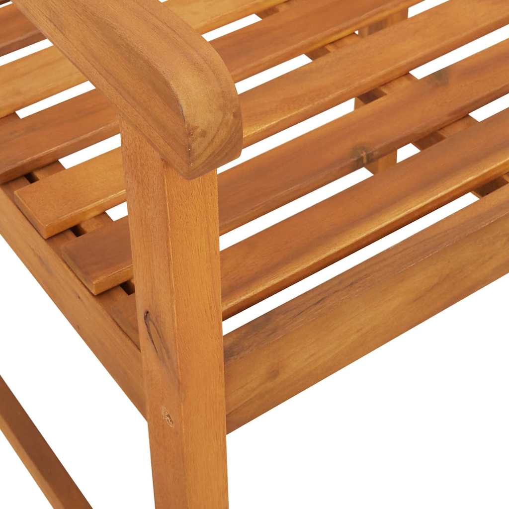 Utomhusbänk 4 Pcs Naturlig 56 X 55,5 X 90 Cm Massivt Akaciaträ