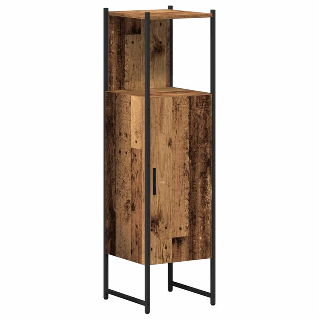 Badrumsmöbelset 4 Pcs Brun 33 X 33 X 185.5 Cm Konstruerat Trä