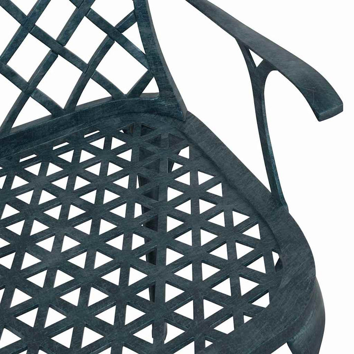 Trädgård Stol 4 Pcs Grön 61 X 60,5 X 93Cm Aluminium