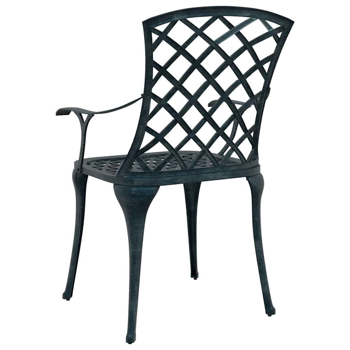 Trädgård Stol 4 Pcs Grön 61 X 60,5 X 93Cm Aluminium