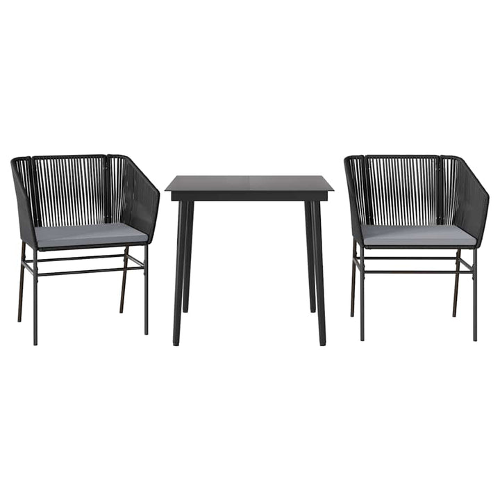 Matgrupp För Trädgård Med Dynor 3 Delar Konstrotting&amp;Glas