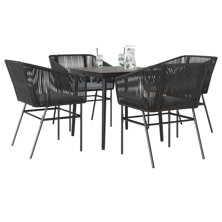 Matgrupp För Trädgård Med Dynor 3 Delar Konstrotting&amp;Glas