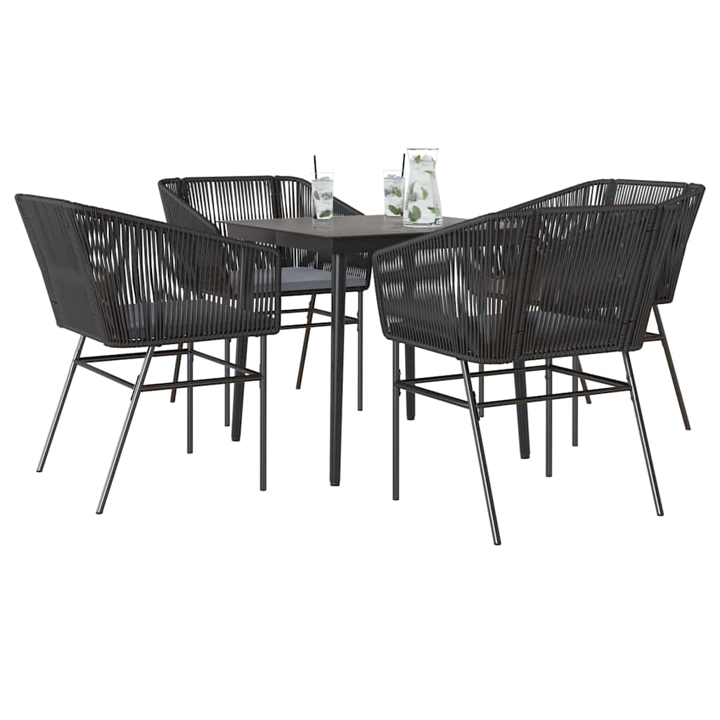 Matgrupp För Trädgård Med Dynor 3 Delar Konstrotting&amp;Glas