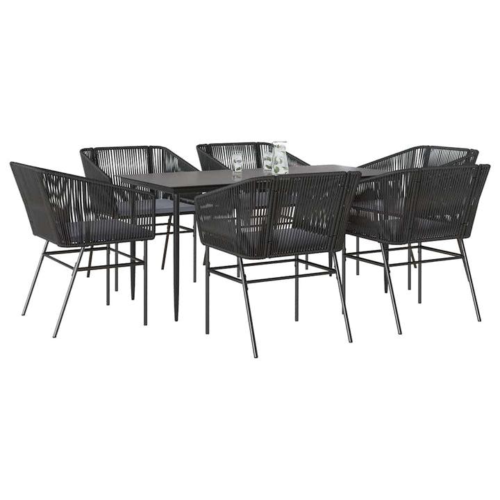 Matgrupp För Trädgård Med Dynor 3 Delar Konstrotting&amp;Glas