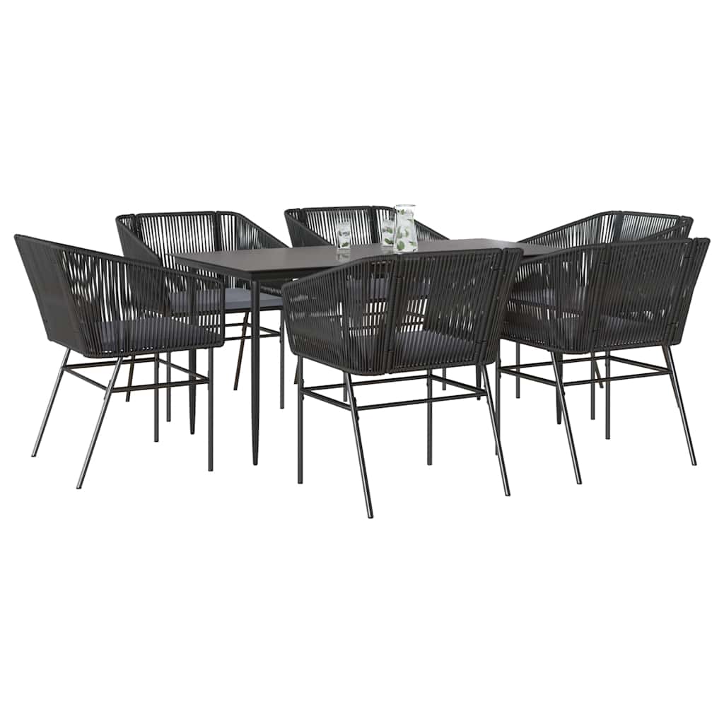Matgrupp För Trädgård Med Dynor 3 Delar Konstrotting&amp;Glas