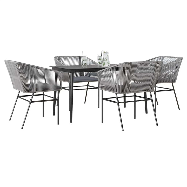 Matgrupp För Trädgård Med Dynor 3 Delar Konstrotting&amp;Glas