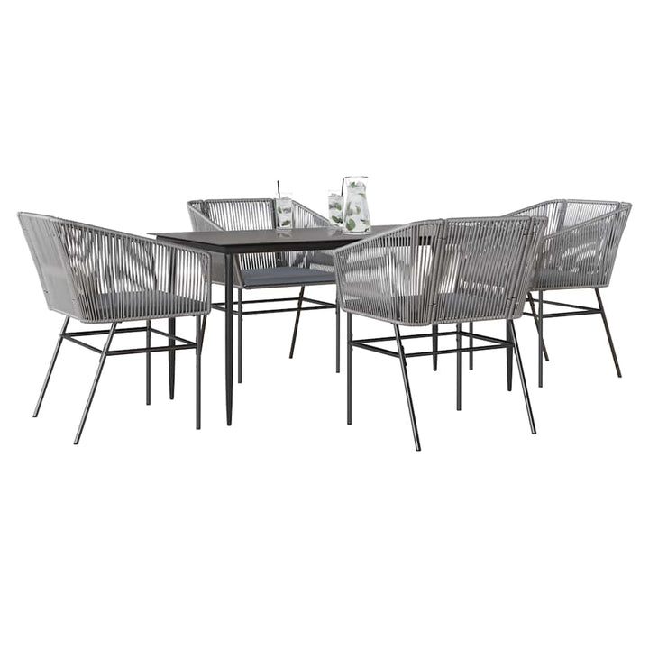 Matgrupp För Trädgård Med Dynor 3 Delar Konstrotting&amp;Glas