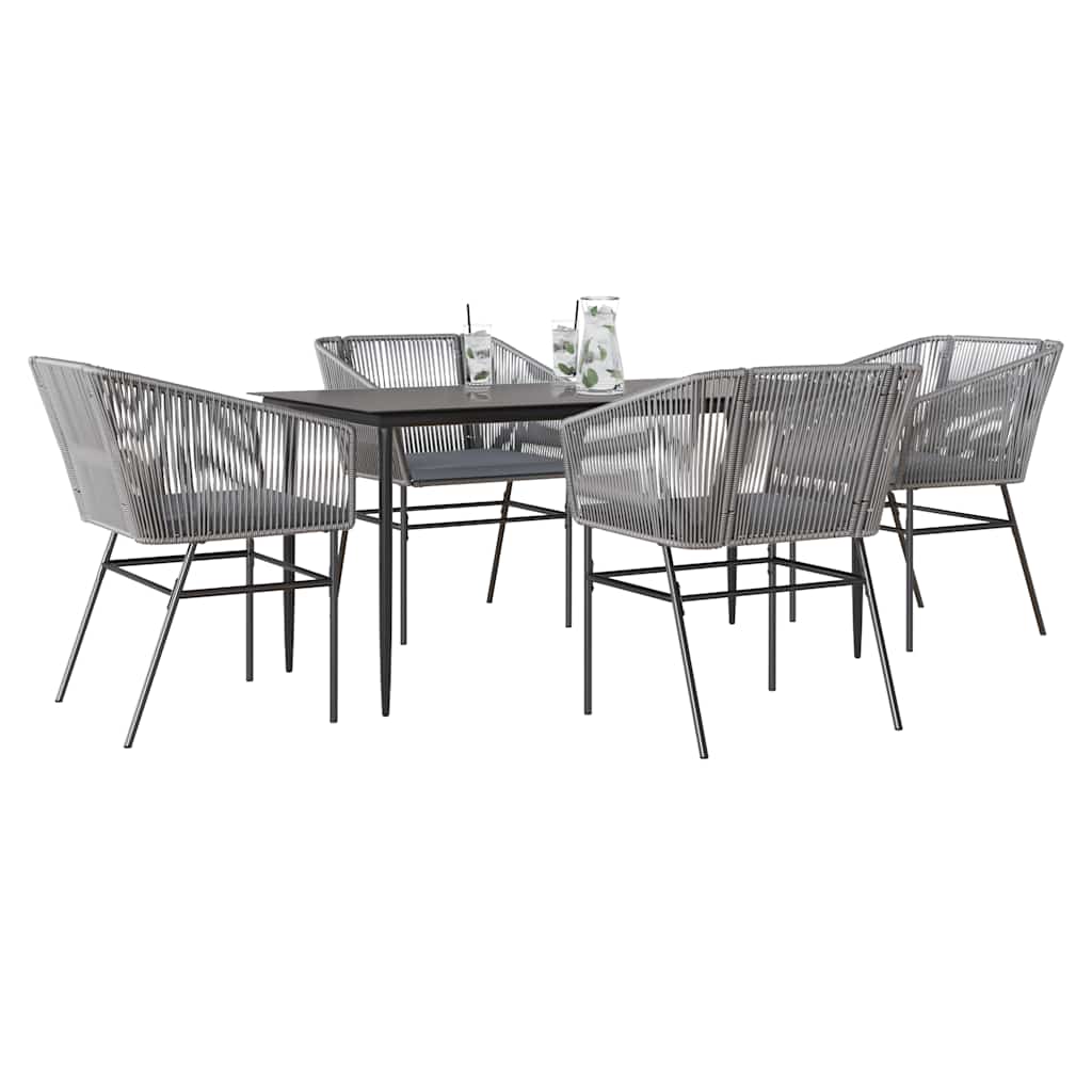 Matgrupp För Trädgård Med Dynor 3 Delar Konstrotting&amp;Glas