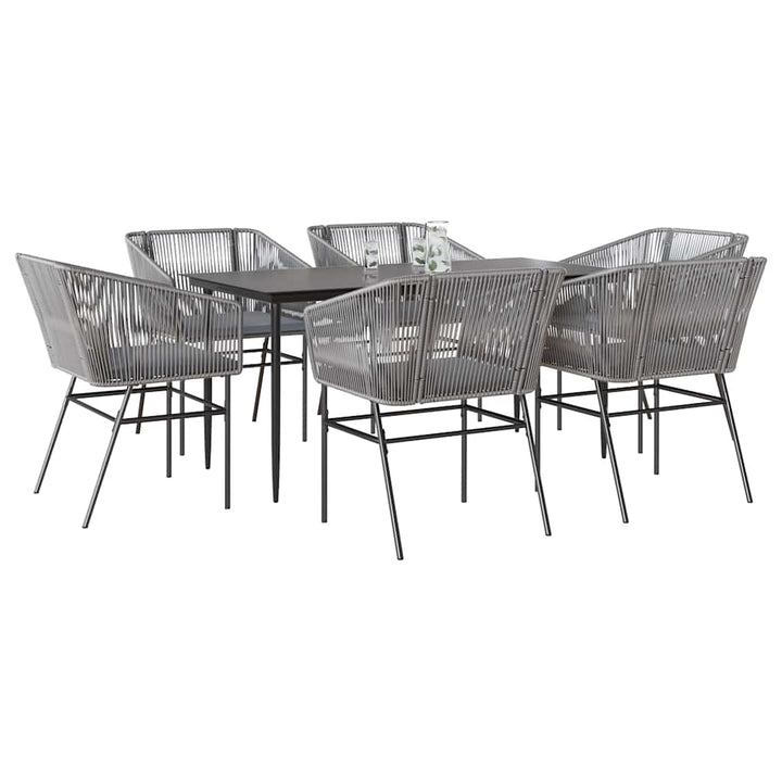 Matgrupp För Trädgård Med Dynor 3 Delar Konstrotting&amp;Glas