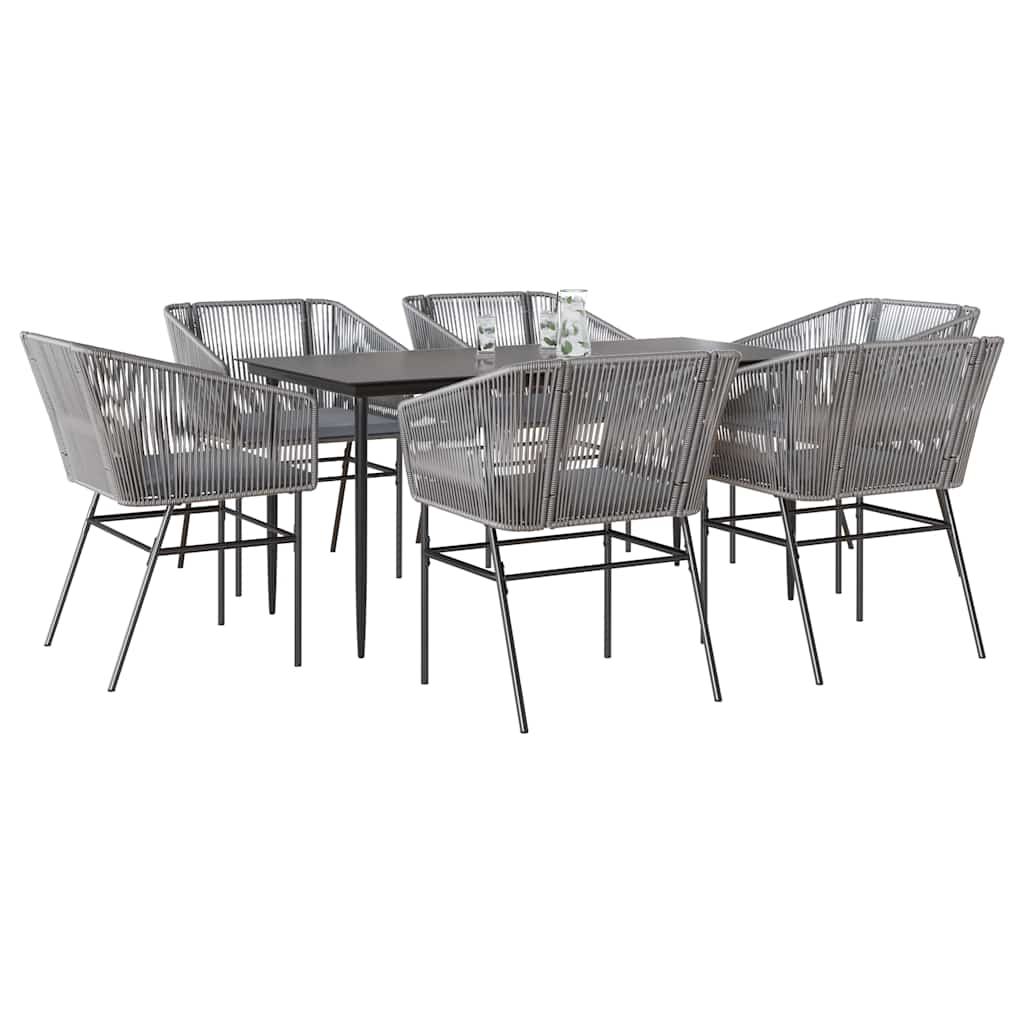 Matgrupp För Trädgård Med Dynor 3 Delar Konstrotting&amp;Glas
