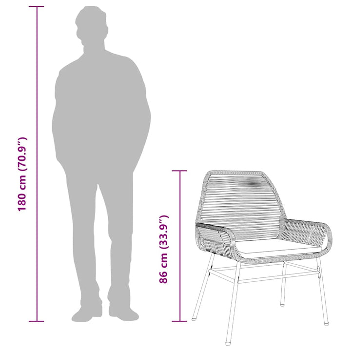 Matgrupp För Trädgård Med Dynor 3 Delar Konstrotting&amp;Glas