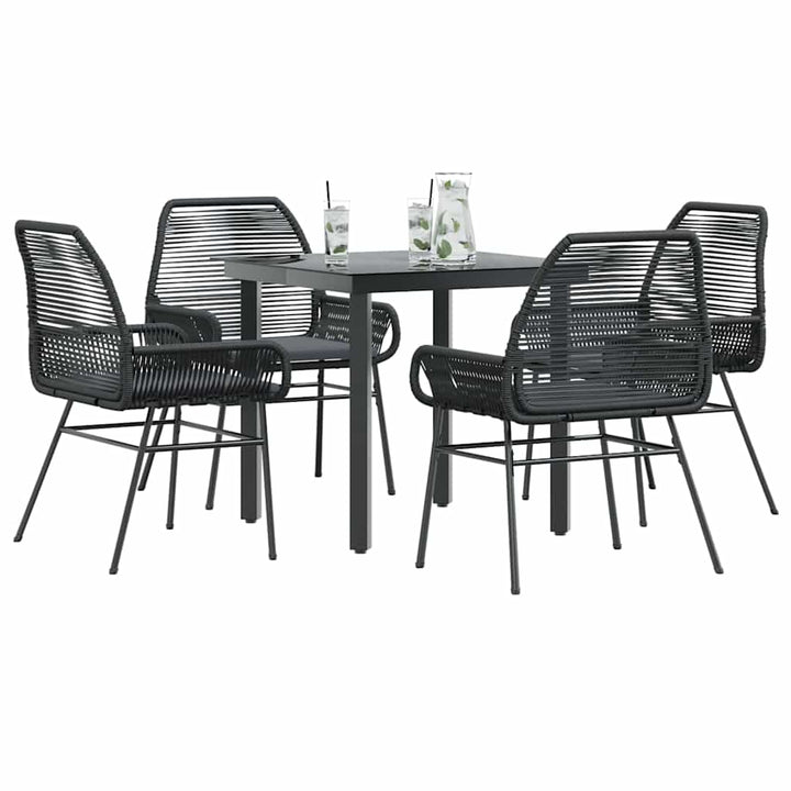 Matgrupp För Trädgård Med Dynor 3 Delar Konstrotting&amp;Glas
