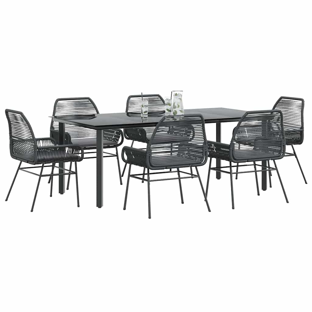 Matgrupp För Trädgård Med Dynor 3 Delar Konstrotting&amp;Glas