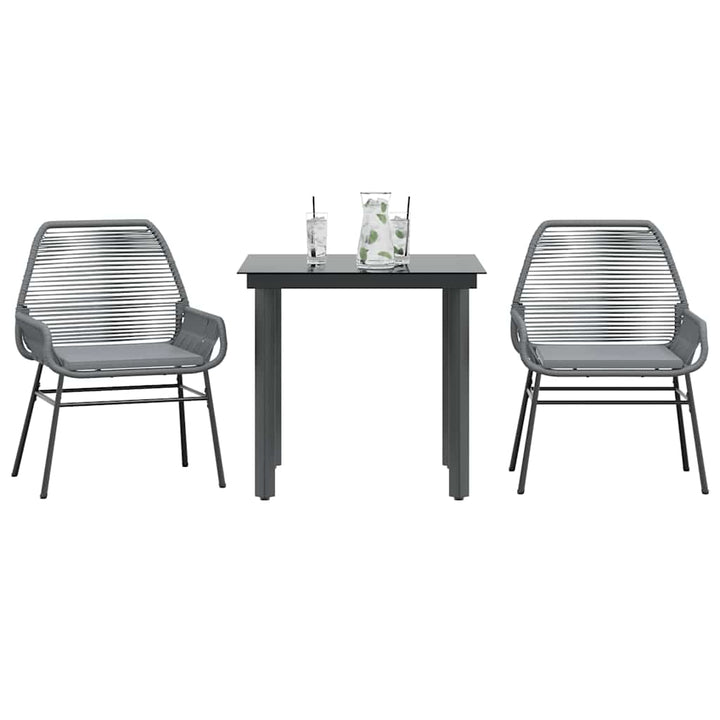Matgrupp För Trädgård Med Dynor 3 Delar Konstrotting&amp;Glas