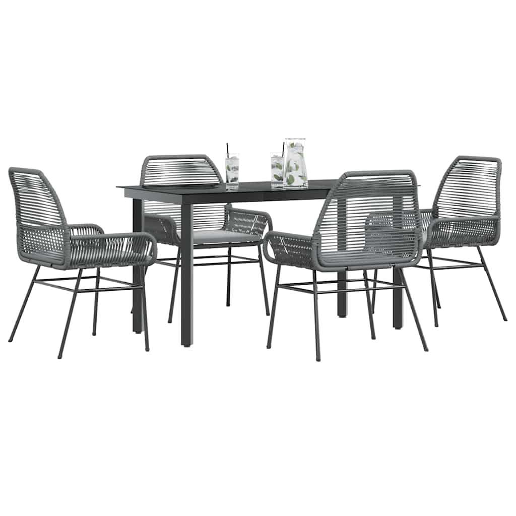 Matgrupp För Trädgård Med Dynor 3 Delar Konstrotting&amp;Glas