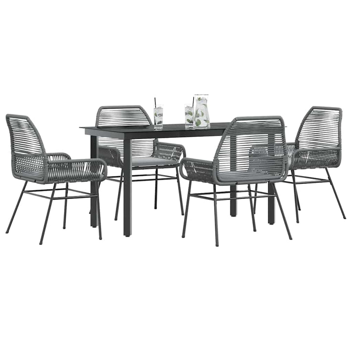 Matgrupp För Trädgård Med Dynor 3 Delar Konstrotting&amp;Glas