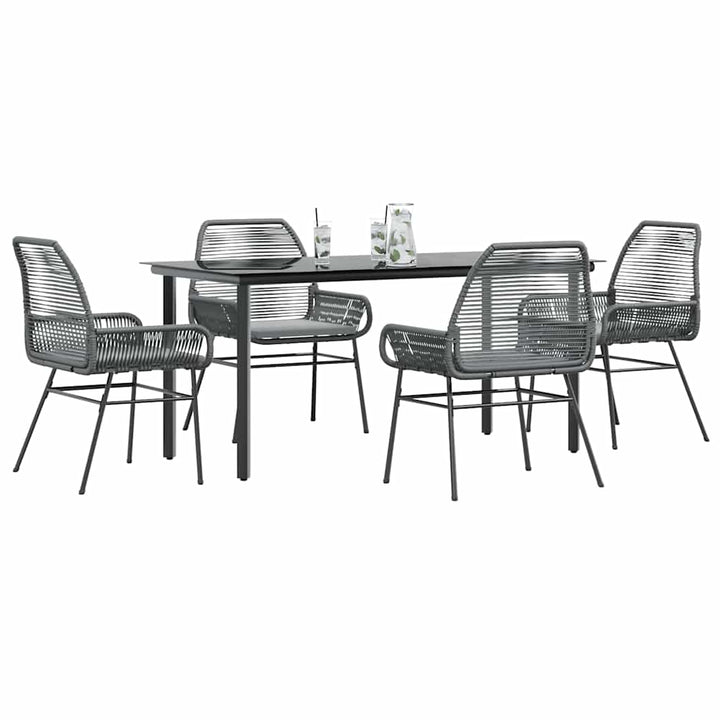 Matgrupp För Trädgård Med Dynor 3 Delar Konstrotting&amp;Glas