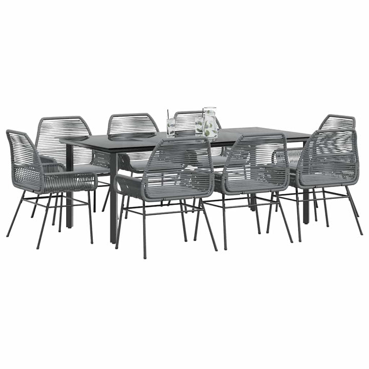 Matgrupp För Trädgård Med Dynor 3 Delar Konstrotting&amp;Glas