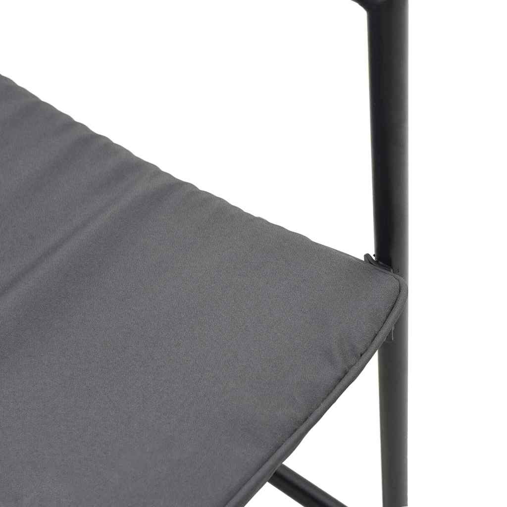 Stol Med Kudde 4 Pcs Svart Och Anthracit Textilene