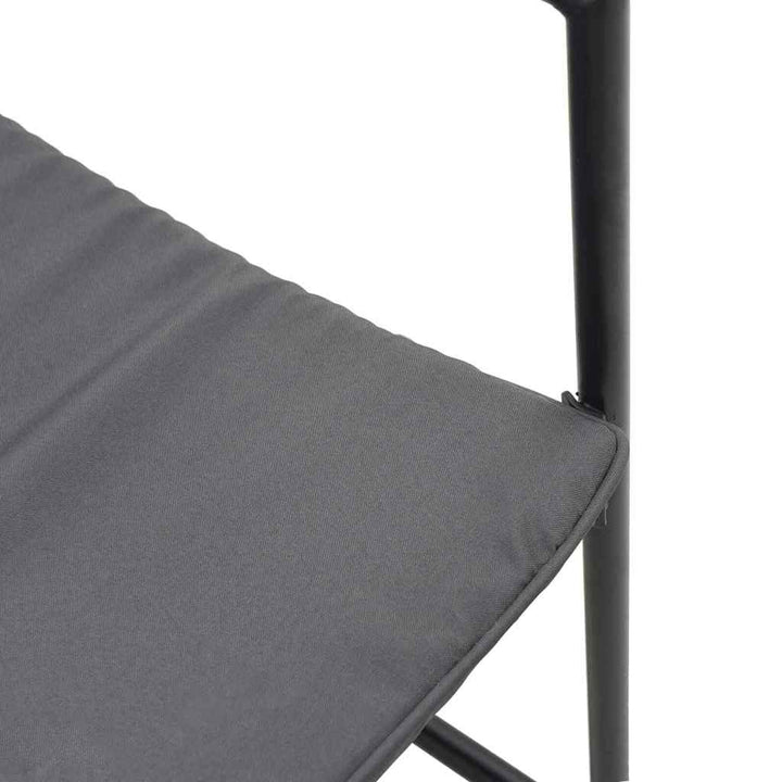 Stol Med Kudde 4 Pcs Svart Och Anthracit Textilene