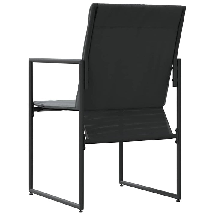 Stol Med Kudde 4 Pcs Svart Och Anthracit Textilene