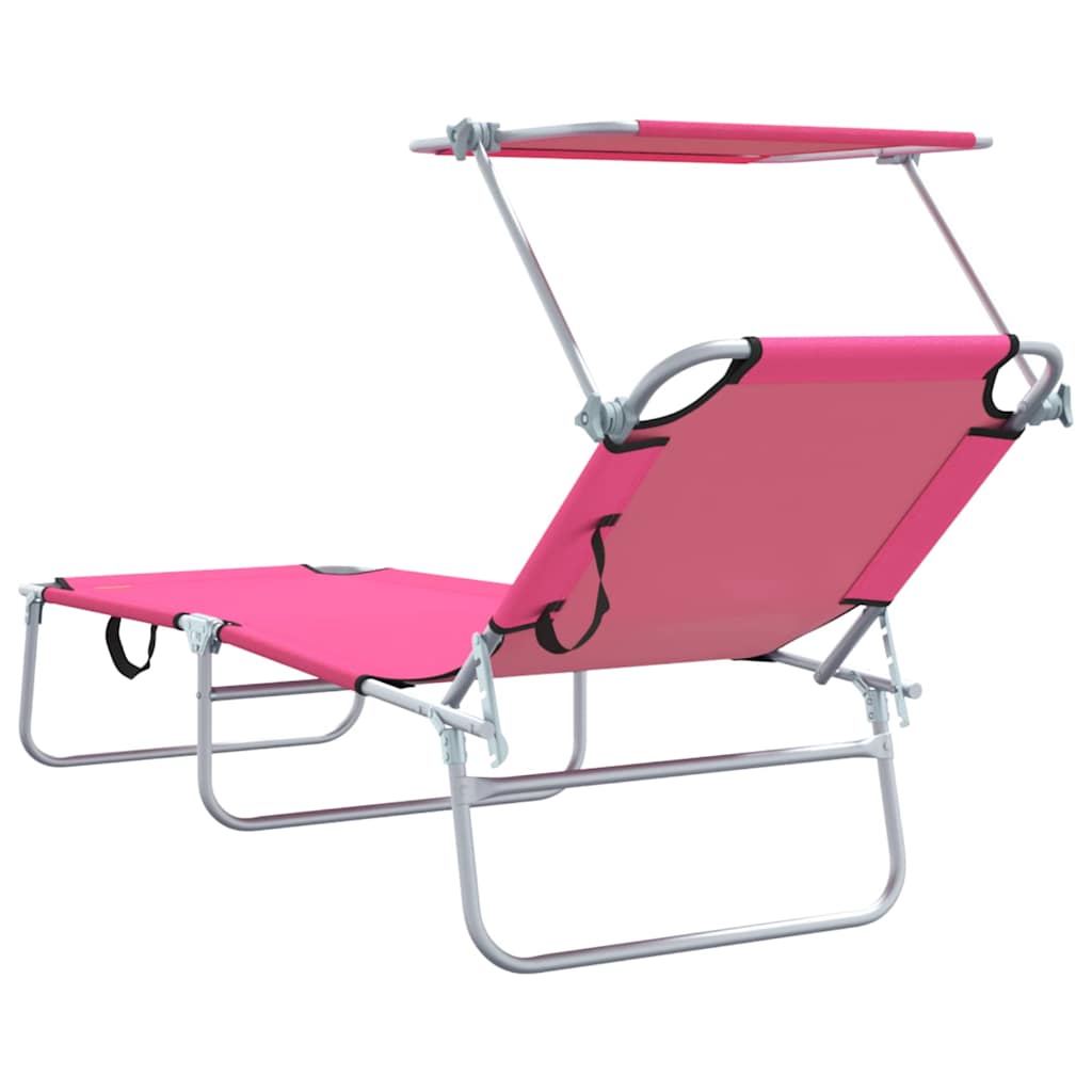 Solstol 2 Pcs Rosa 58 X 188 X 77Cm Polyester