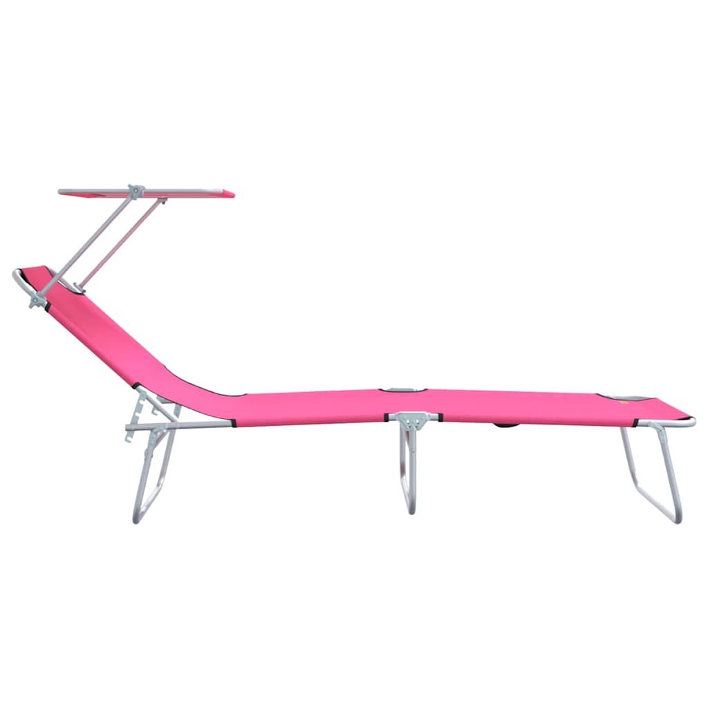 Solstol 2 Pcs Rosa 58 X 188 X 77Cm Polyester