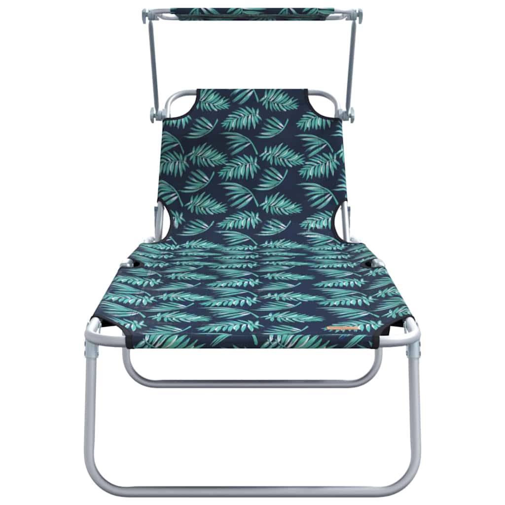 Solstol 2 Pcs Grön 58 X 188 X 77Cm Polyester
