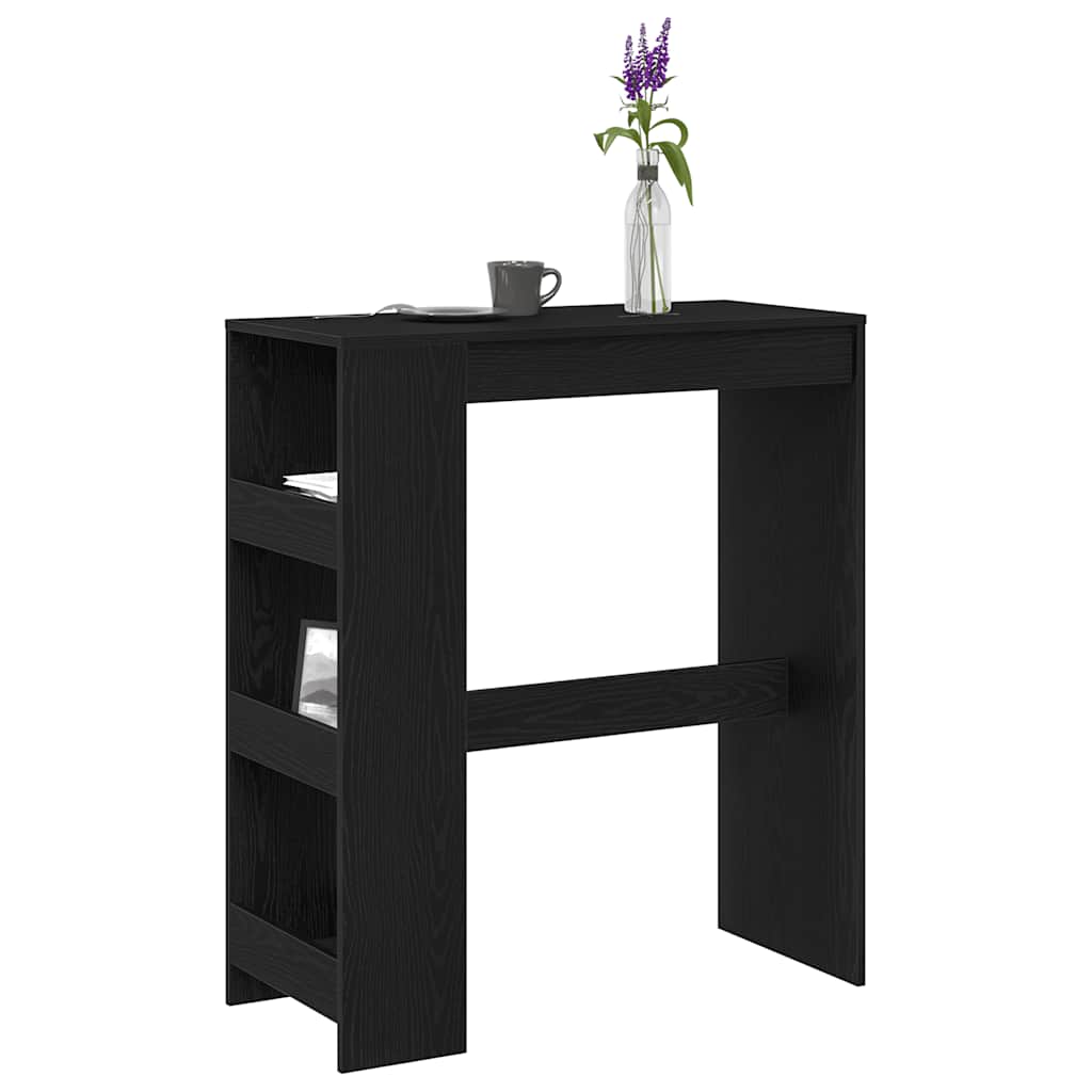 Barbord Med Hyllor 90X40X103,5 Cm Konstruerat Trä