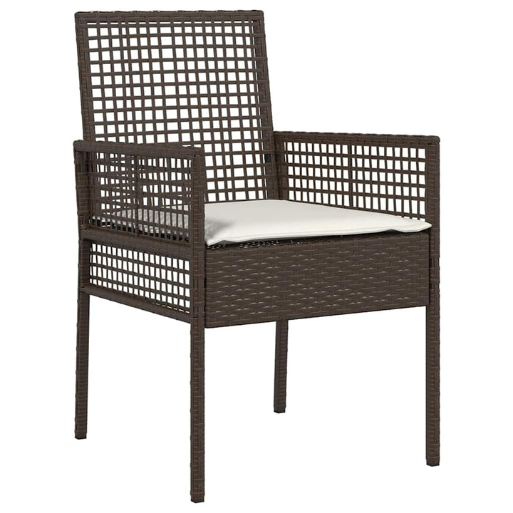 Trädgårdsmöbelset 3 Pcs Brun Konstrotting