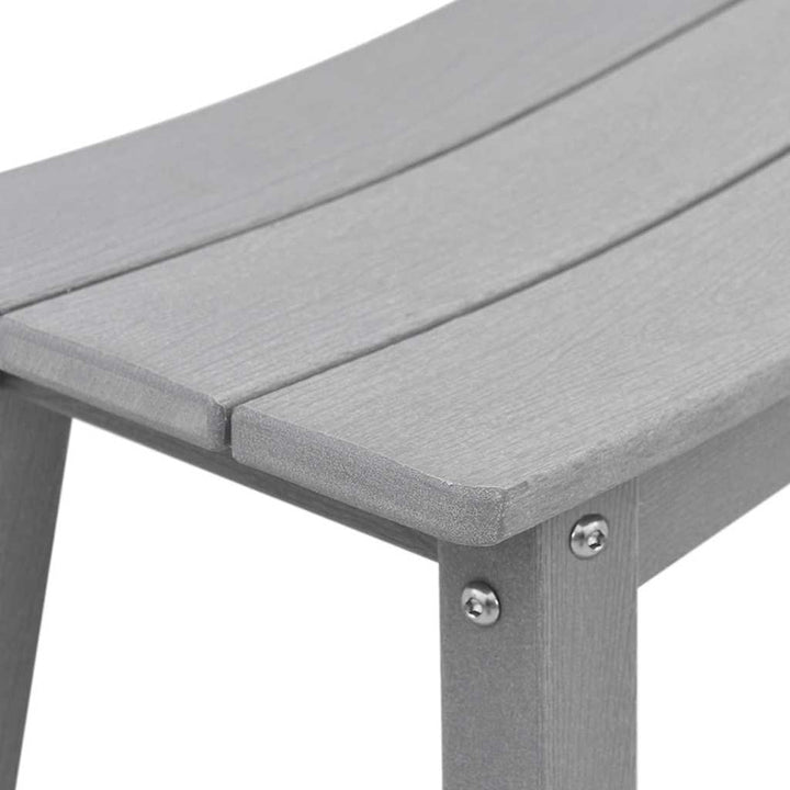 Trädgårds Bar Set 4 Pcs Ljusgrå Hdpe