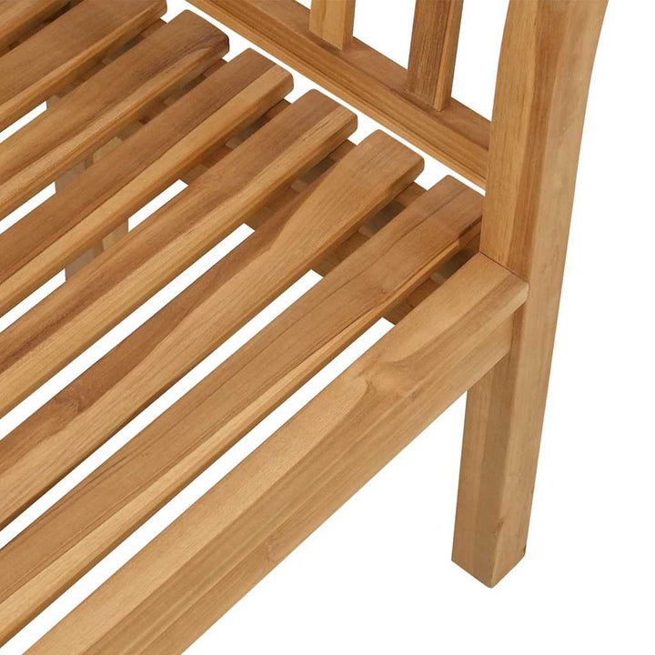 Bänk Brun 120 X 53,5 X 85 Cm Massivt Teakträ