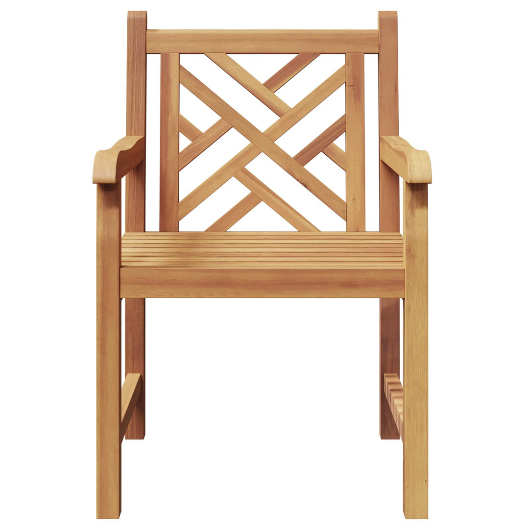 Trädgård Stol 2 Pcs 60 X 58 X 90 Cm Massivt Teakträ