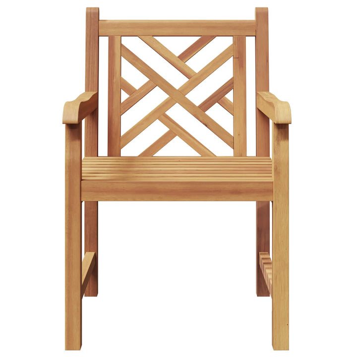 Trädgård Stol 2 Pcs 60 X 58 X 90 Cm Massivt Teakträ