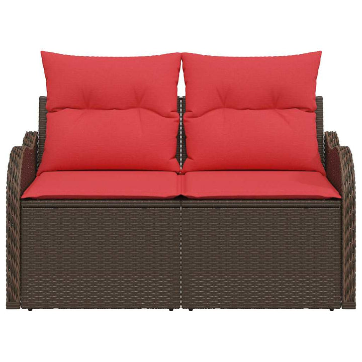 Trädgårdsoffa Med Kudde 121 X 62 X 69 Cm Konstrotting